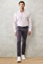 Men's Smoked Slim Fit Slim Fit 5 Pocket Flexible Chino Trousers - 2