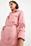 Pink Knitted Belted Tunic Dress - 6