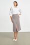Burgundy Gingham Slit Midi Pencil Skirt