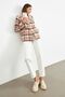 Salmon Plaid Unlined Jacket