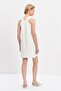 White halter neck mini dress - 6