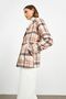 Salmon Plaid Unlined Jacket - 4