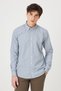 Men's Green Slim Fit Narrow Cut Button Collar Cotton Checked Shirt - 2