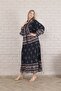 Plus Size Women's Dress - Front Buttoned and Woven - 7