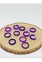 Agate Stone Ring Purple Variegated 6mm Thick (Standard Size) (51486) - Price Is for 1 Piece Ring - 3