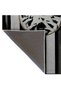 Black Beige Line Themed Women Surprised Face Nail Detail Woven Base Washable Rug miraface10 - 2