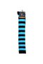 Women's Black Blue Striped Cotton Knee High Socks - Patterned Socks - 6