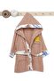 Boy's Hooded Bathrobe Patterned Long Sleeve 1-4 Years