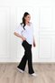 Women's V-Neck Basic Plus Size T-Shirt 1297-22 - 3