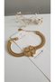 Steel Necklace Women's Bracelet Clover Necklace 316L Steel Color Throwable Guaranteed Antiallergic 16cm - 6
