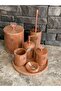 Rose Pink Marble 7-Piece Bathroom Set Special Series New Marble - 6