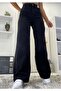 Buggy 90's Black High Waist Lycra Loose Jeans Palazzo Trousers