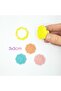 طقم قوالب لب سيراميك منقوشة من Om Mandala مكون من قطعتين - بوليمر، 3x3 سم - 2
