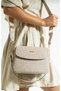 Justpolo Women's Cream Original 3 Compartment Shoulder and Crossbody Bag - 4