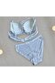 Women's White Lace Padded Underwire Supported Bra Panty Underwear Set - 4
