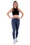 Extra Narrow Regular Waisted and Pocketed Unlined Ankle Length Women's Jeans SkinnyJean Dark Color Denim - 2