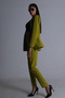 طقم سترة كلاسيكية بياقة فستقية 0106309 - 4