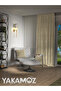 Velvet View Beach Beige Island Background Curtain with Extra Strength Velvet Touch Series - 2