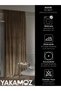 Velvet Look Cashew Color Island Background Curtain with Extra Strength Velvet Touch Series - 5