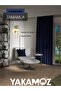 Velvet Appearance Dark Blue Island Background Curtain Velvet Touch Series with Extra Strength - 6