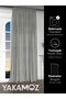 Velvet Appearance Light Gray Island Background Curtain Velvet Touch Series with Extra Strength - 3
