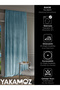 Velvet Appearance Nile Green Island Background Curtain with Extra Strength Velvet Touch Series - 5
