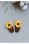 Yellow Sunflower Handmade Snap Niche Buckle Series - 3
