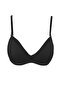 Women's Soft Covered Unsupported Stone Bra Black Diana