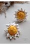 Daisy Amigurumi Rubber Buckle Niche Hair Accessory (1 PAIR) White - 5