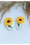 Snap Closure Sunflower Hairpin - Niche Hair Accessory Reflecting Your Blonde Hair Style (1 PAIR) - 6