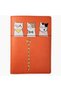 Acar Mira Thermo Leather Printed Passport Cover Passport Holder Travel Wallet Orange