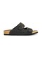 Unisex Black Lens Nubuck Slippers Sa11Se010