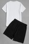 Women's Printed Sports Tracksuit Set - t-shirt, Shorts , Top Bottom Set - 2