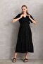Front Button Shirt Neck Short Sleeve Maternity and Maternity Dress - 3