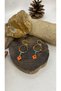 Handmade Brass Apparatus Women's Earrings with Enamel - 2
