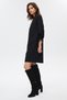Tie Detailed Midi Dress with Elastic Sleeves - 3
