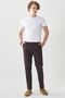 Burgundy-Grey Extra Slim Fit Nano Suit - Water and Stain Resistant, Mono Neck - 5