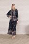 Plus Size Women's Dress - Front Buttoned and Woven - 3
