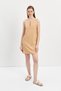 Beige Sleeveless Mini Dress - 5