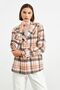 Salmon Plaid Unlined Jacket - 2
