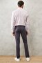 Men's Smoked Slim Fit Slim Fit 5 Pocket Flexible Chino Trousers - 7