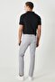 Men's Gray 360 Degree Stretch in All Directions Slim Fit Slim Fit Cotton Comfortable Trousers - 5