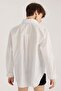 White Oversize Poplin Shirt - 5