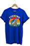 Fishing Fisherman Written Summer Regular Fit 100% Cotton Blue T-Shirt