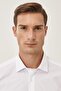 Men's White Slim Fit Narrow Cut Classic Collar Cotton Shirt - 2