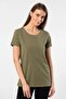 100% Cotton Zero Collar Short Sleeve Women's T-Shirt