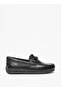Solid Slip-On Moccasins with Textured Trim - 2