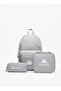 Logo Print Backpack with Lunch Bag and Pencil Case - W 13 x H 43.5 x D 30 cm