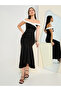 Off-Shoulder Duo Tone Bodycon Maxi Dress