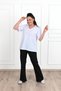 Women's V-Neck Basic Plus Size T-Shirt 1297-22 - 5